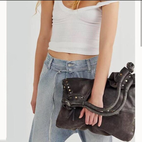 Free People Studded Tote Bag NWOT - Picture 4 of 10